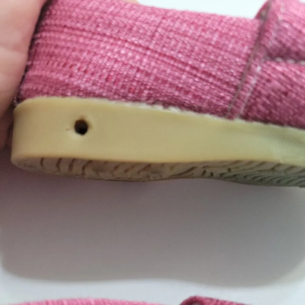 Sneak A Peek Baby Girl 3 Shoes Round Toe Slip On Pink Squeak Sneakers No Whistle